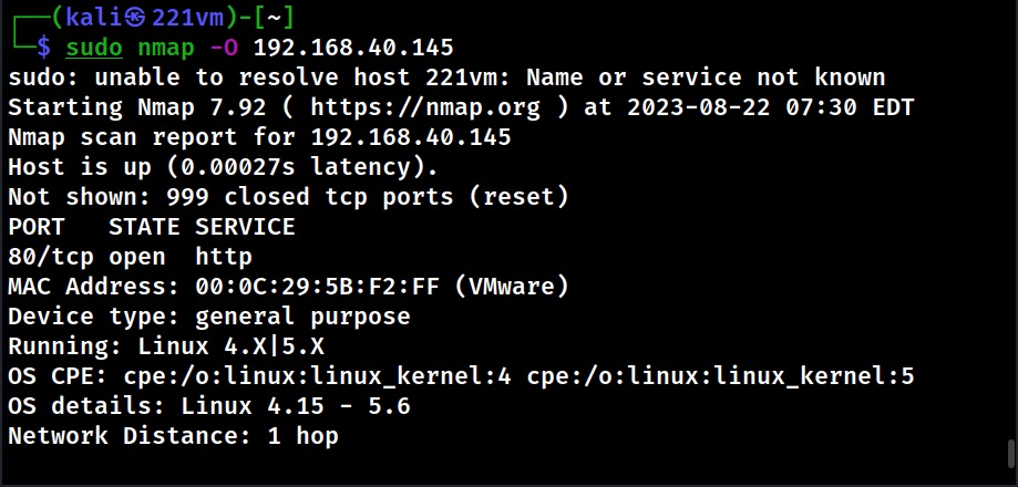 OS Fingerprinting